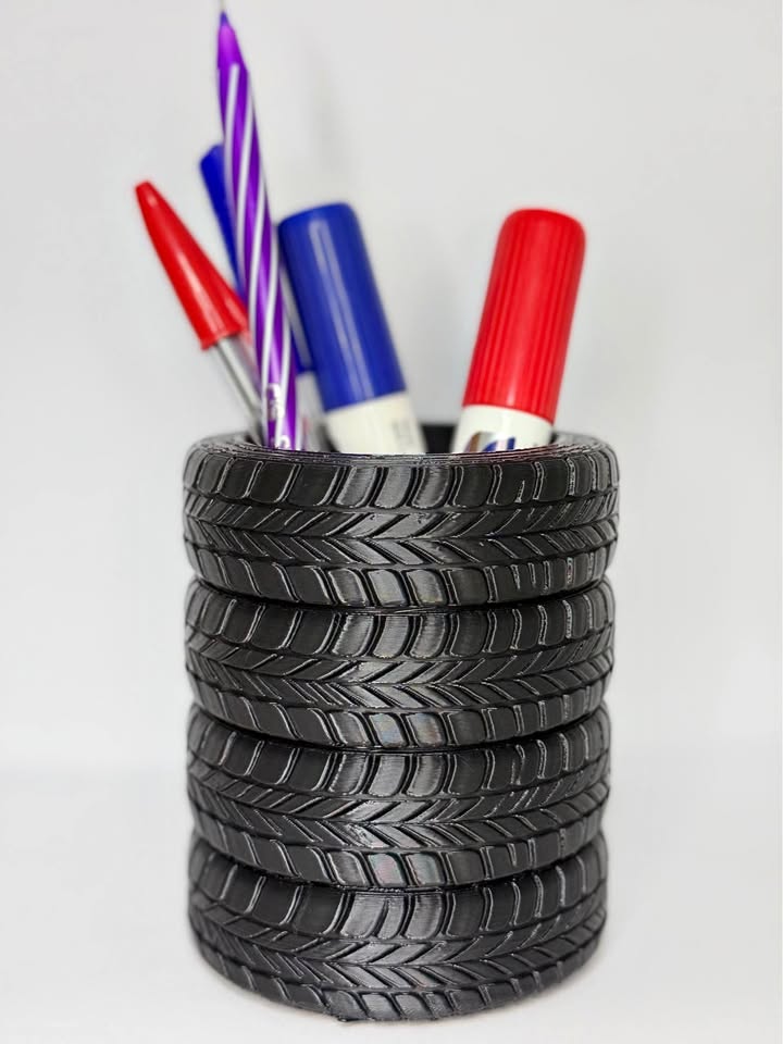 Organizador de Ferramentas em Formato de Pneu | Porta-Objetos em Impressão 3D